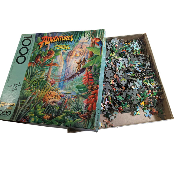 Vintage Jigsaw Puzzle "The Adventures of the Jigsaw Jungle" Springbok 1980's - Picture 10 of 10